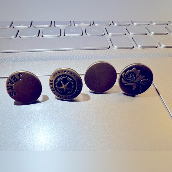 13 various jean denim buttons - Picture 9 of 11